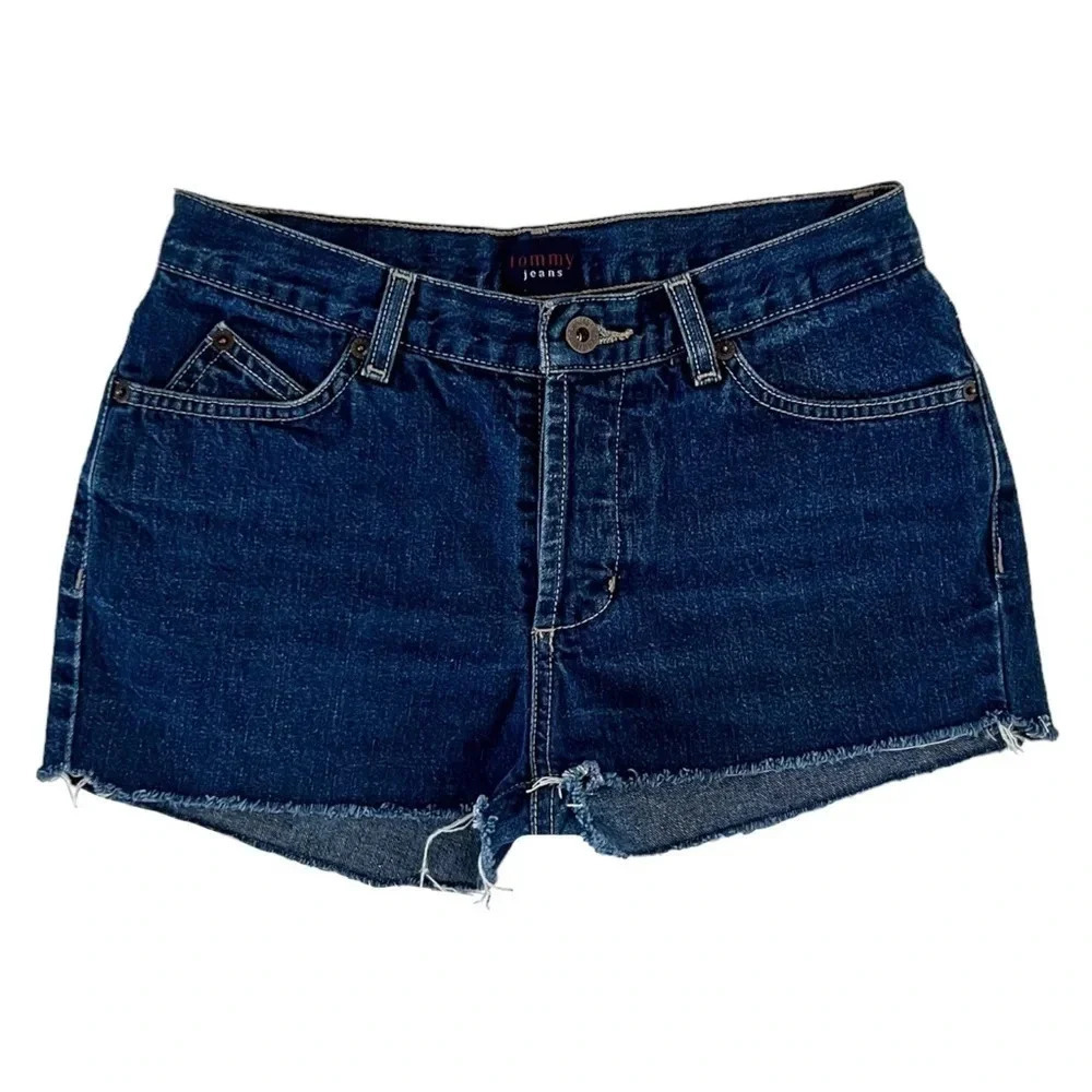 VINTAGE Y2K Tommy Hilfiger Denim Cut‎ Off Shorts